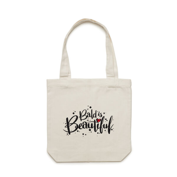 BALD IS BEAUTIFUL<br> Cotton Canvas Tote Thumbnail