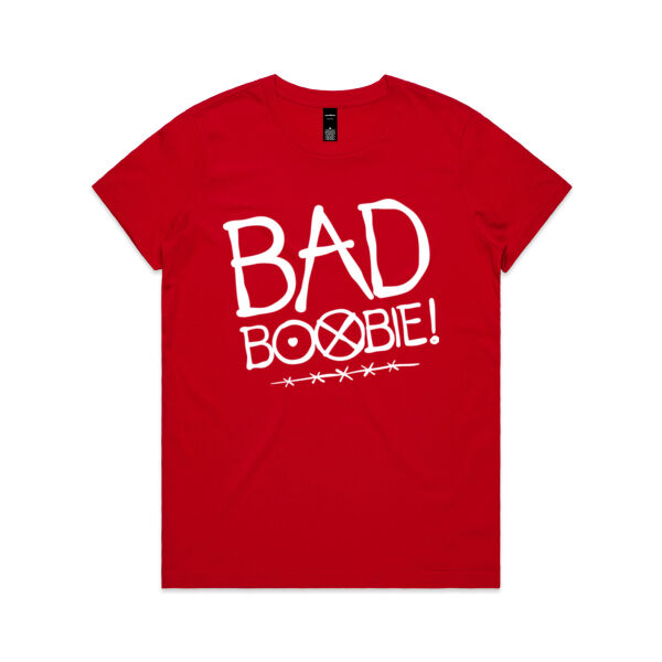 BAD BOOBIE! <br> Relax Fit Crew Neck Tee Thumbnail