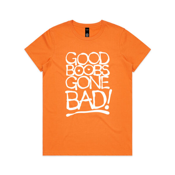 GOOD BOOBS GONE BAD <br> Relax Fit Crew Neck Tee Thumbnail
