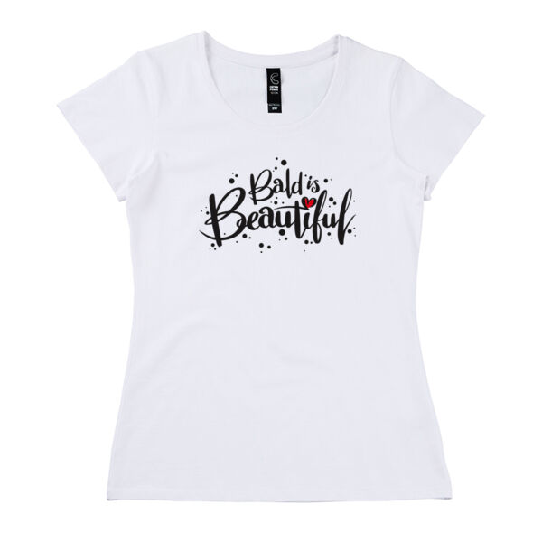 BALD IS BEAUTIFUL <br> Form Fit Scoop Neck Tee Thumbnail