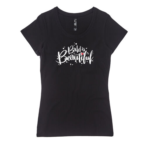 BALD IS BEAUTIFUL <br> Form Fit Scoop Neck Tee Thumbnail