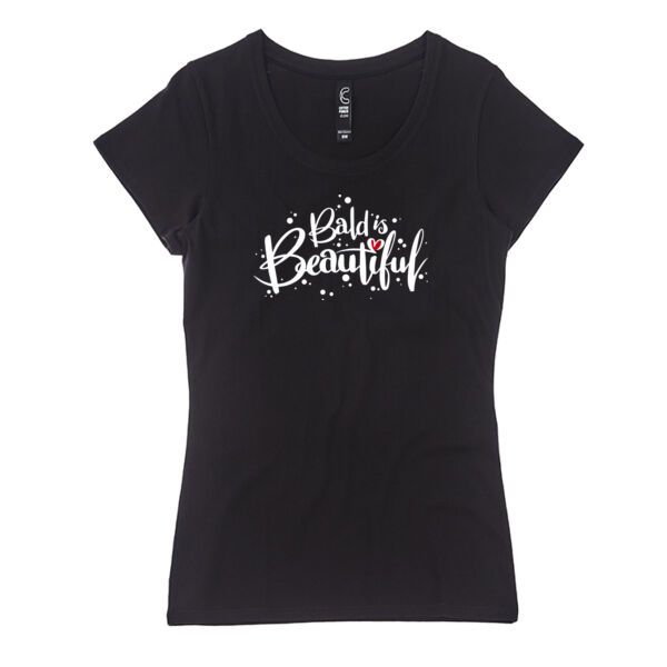 BALD IS BEAUTIFUL <br> Form Fit Scoop Neck Tee Thumbnail