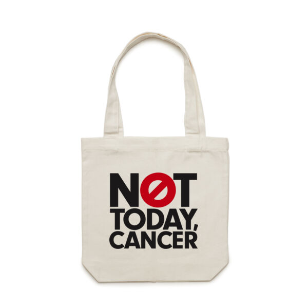 NOT TODAY, CANCER <br> Cotton Canvas Tote Thumbnail
