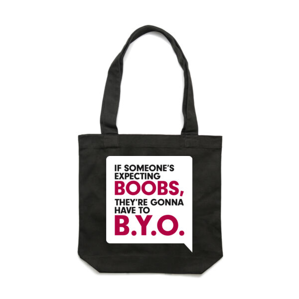 SPEAKY: BYO BOOBS <br> Cotton Canvas Tote Thumbnail