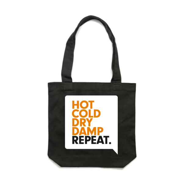 SPEAKY: HOT COLD <br> Cotton Canvas Tote Thumbnail