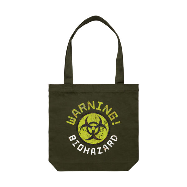 BIOHAZARD WARNING! <br> Cotton Canvas Tote Thumbnail