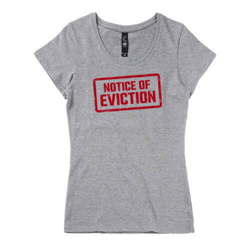 NOTICE OF EVICTION <br> Form Fit Scoop Neck Tee Thumbnail