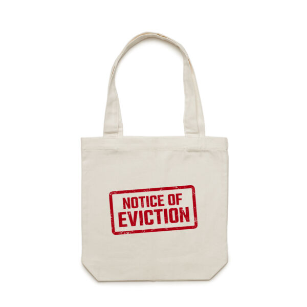 NOTICE OF EVICTION <br> Cotton Canvas Tote Thumbnail