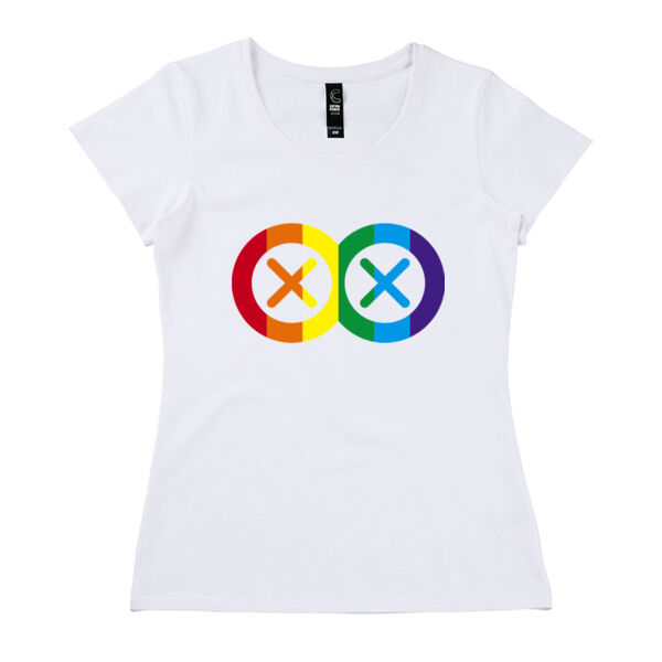 PRIDE ICON: BOTH<br>Form Fit Scoop Neck Tee  Thumbnail