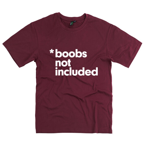 BOOBS NOT INCLUDED<br>Unisex Crew Neck Tee Thumbnail
