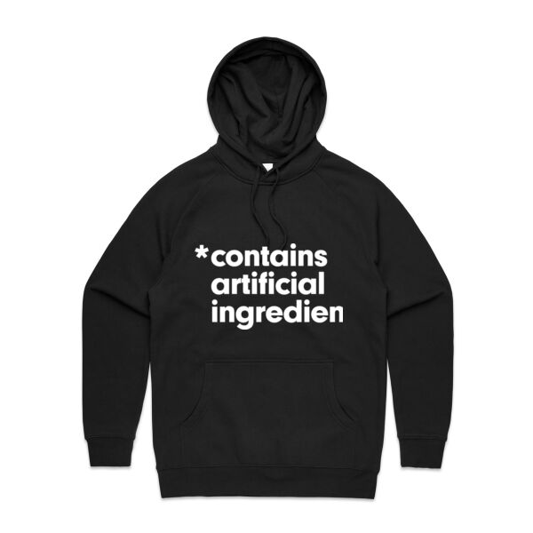 CONTAINS ARTIFICIAL INGREDIENTS <br> Unisex Hoodie Thumbnail