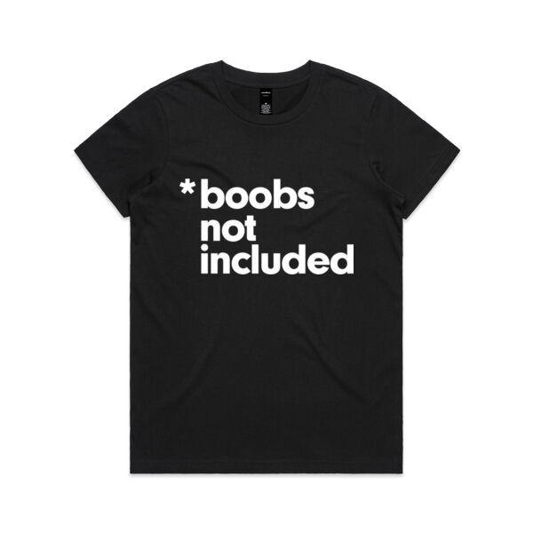 BOOBS NOT INCLUDED <br> Relax Fit Crew Neck Tee Thumbnail