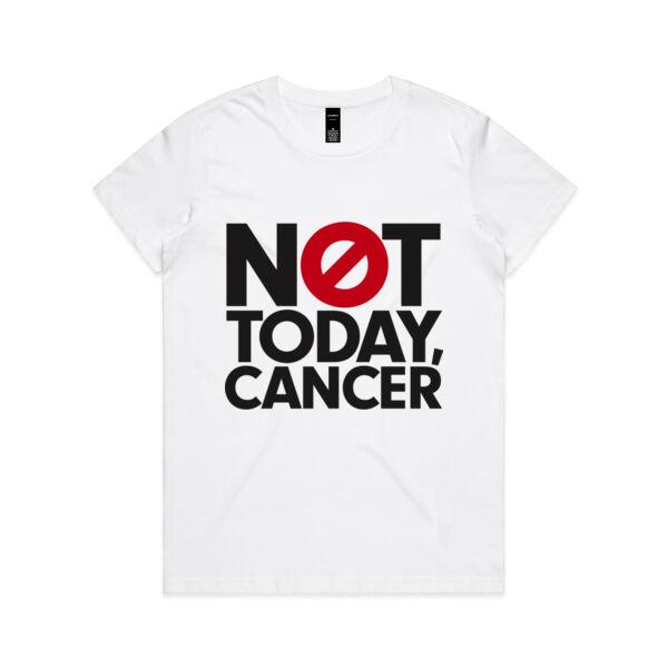 NOT TODAY, CANCER <br> Relax Fit Crew Neck Tee Thumbnail