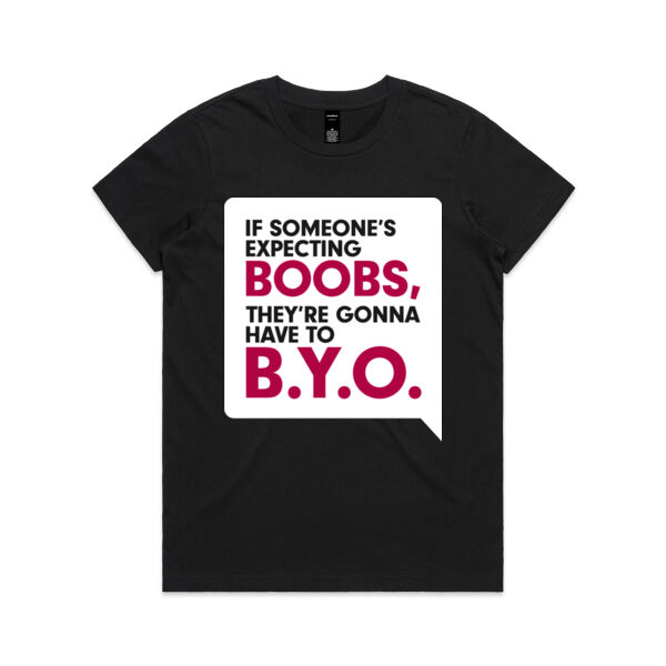 SPEAKY: BYO BOOBS <br> Relax Fit Crew Neck Tee Thumbnail